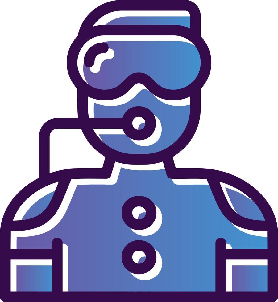 Diver Vector Icon Design