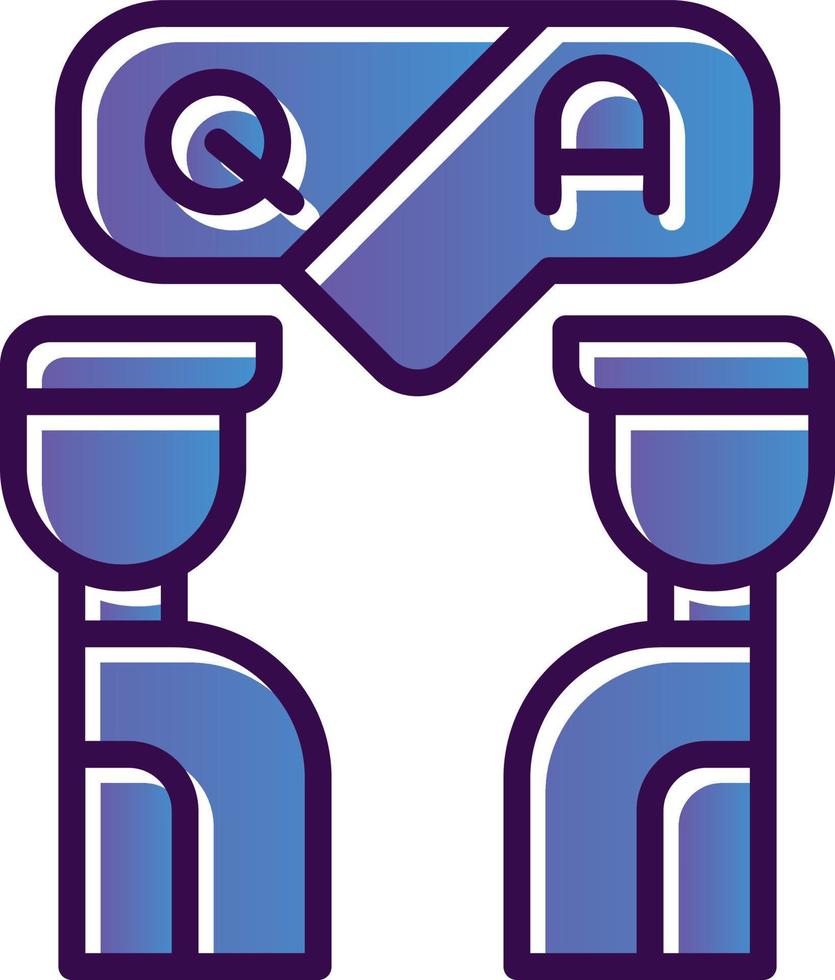 Questioin And Answer Vector Icon Design