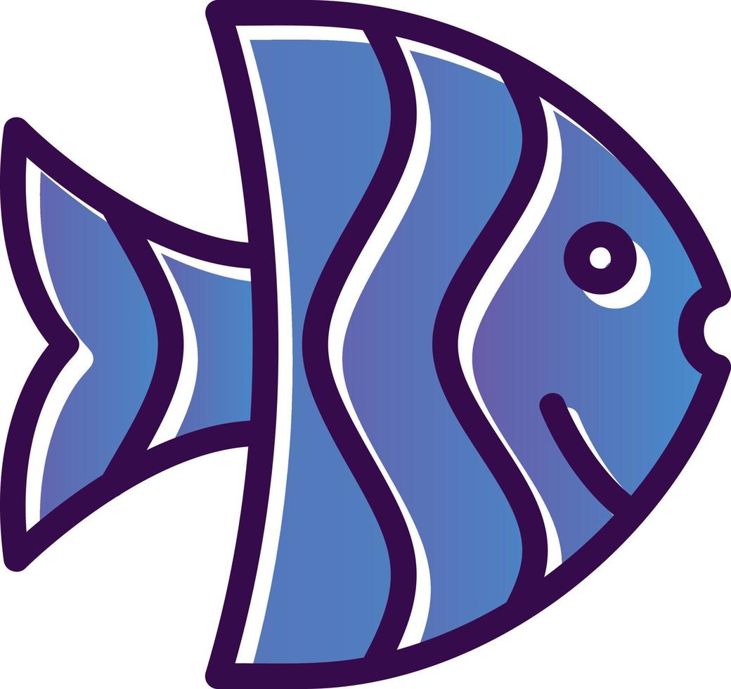 Angelfish Vector Icon Design