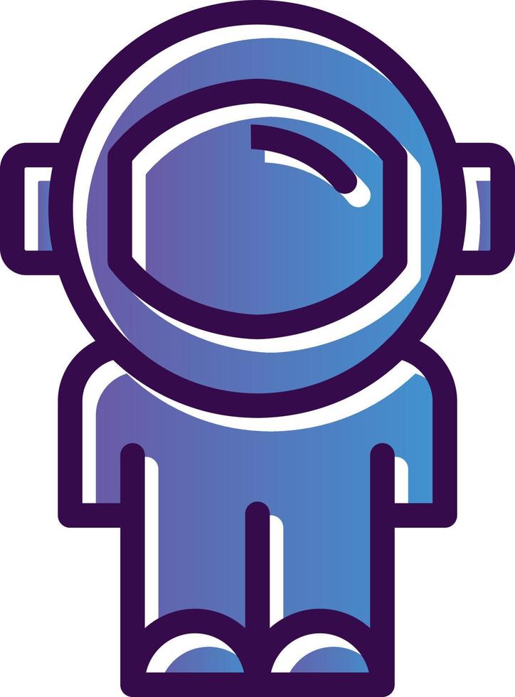 diseño de icono de vector de astronauta