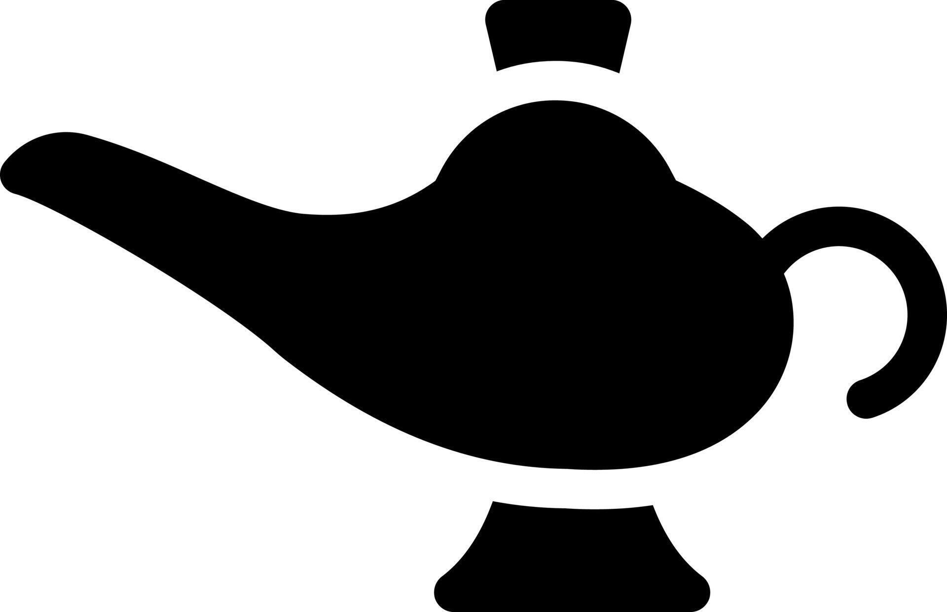 gold lamp vector illustration on a background.Premium quality symbols