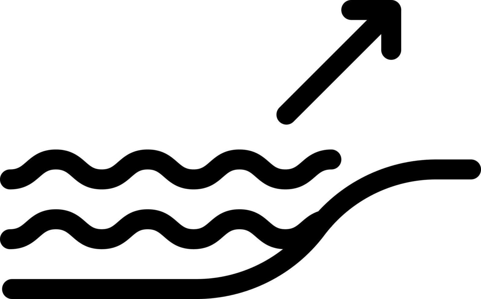 ilustración de vector de flujo de agua en un fondo. símbolos de calidad premium. iconos vectoriales para concepto y diseño gráfico.