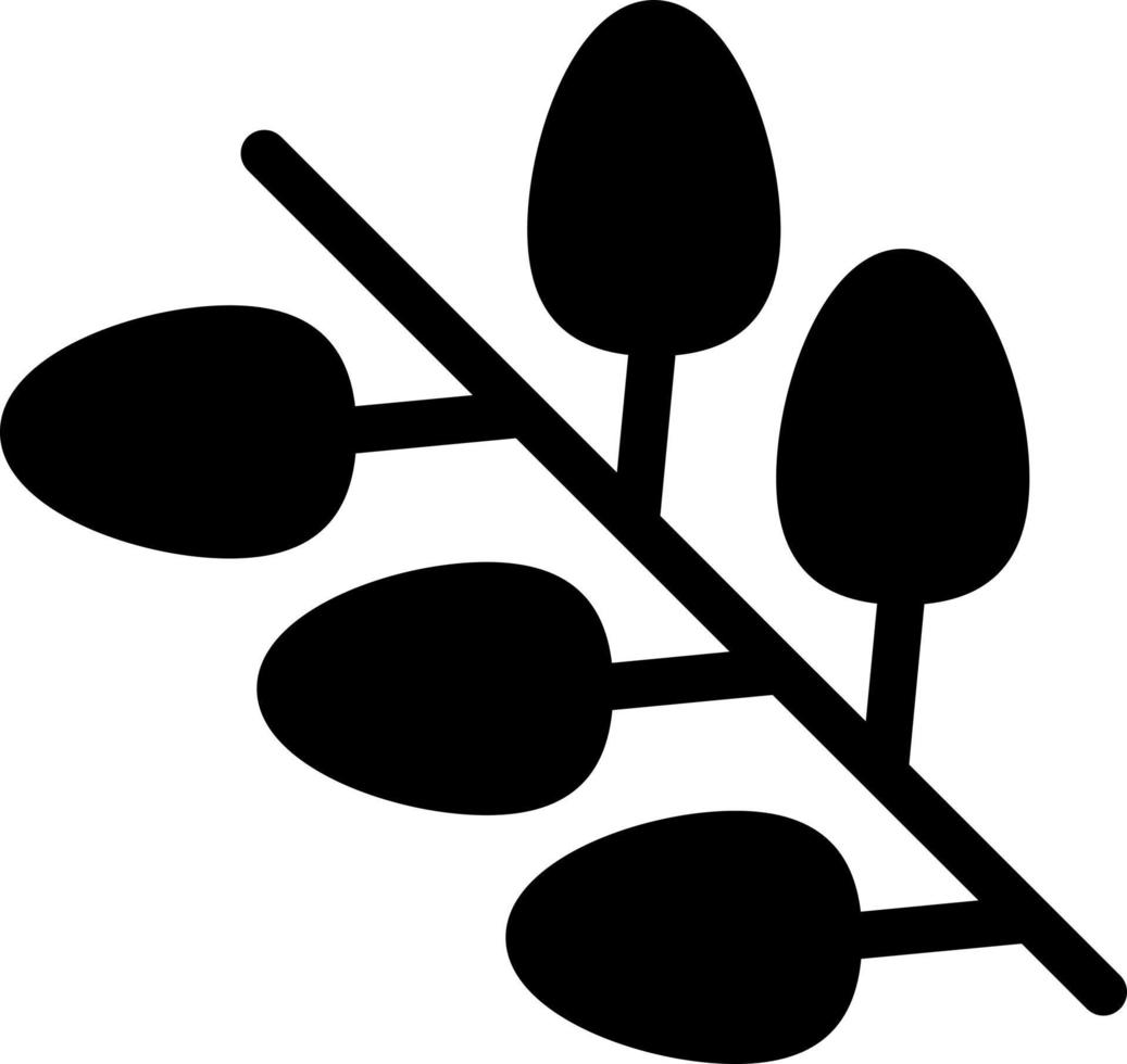 ilustración de vector de oliva en un fondo. símbolos de calidad premium. iconos vectoriales para concepto y diseño gráfico.