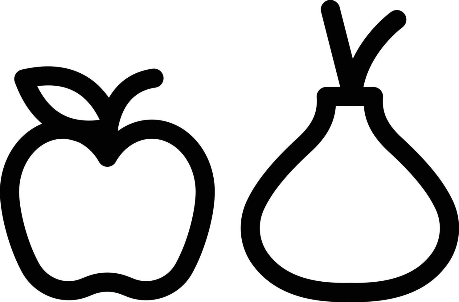 frutas ilustración vectorial sobre un fondo.símbolos de calidad premium.iconos vectoriales para concepto y diseño gráfico. vector