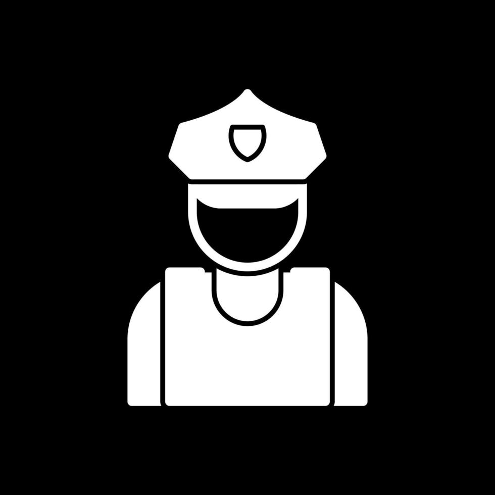 Security Guard Vector Icon Design