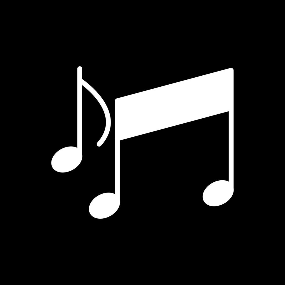 diseño de icono de vector de notas musicales