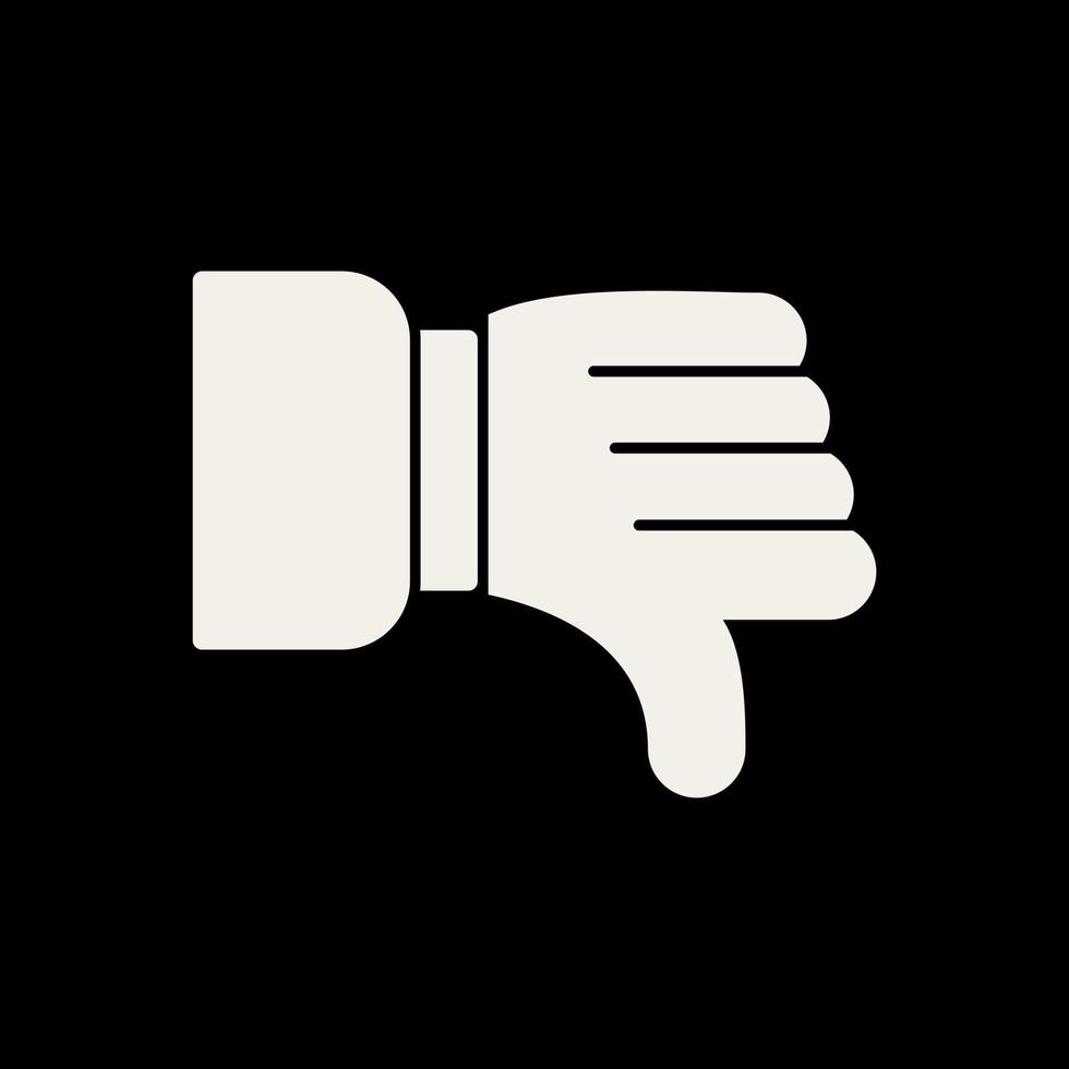 Dislike Vector Icon Design