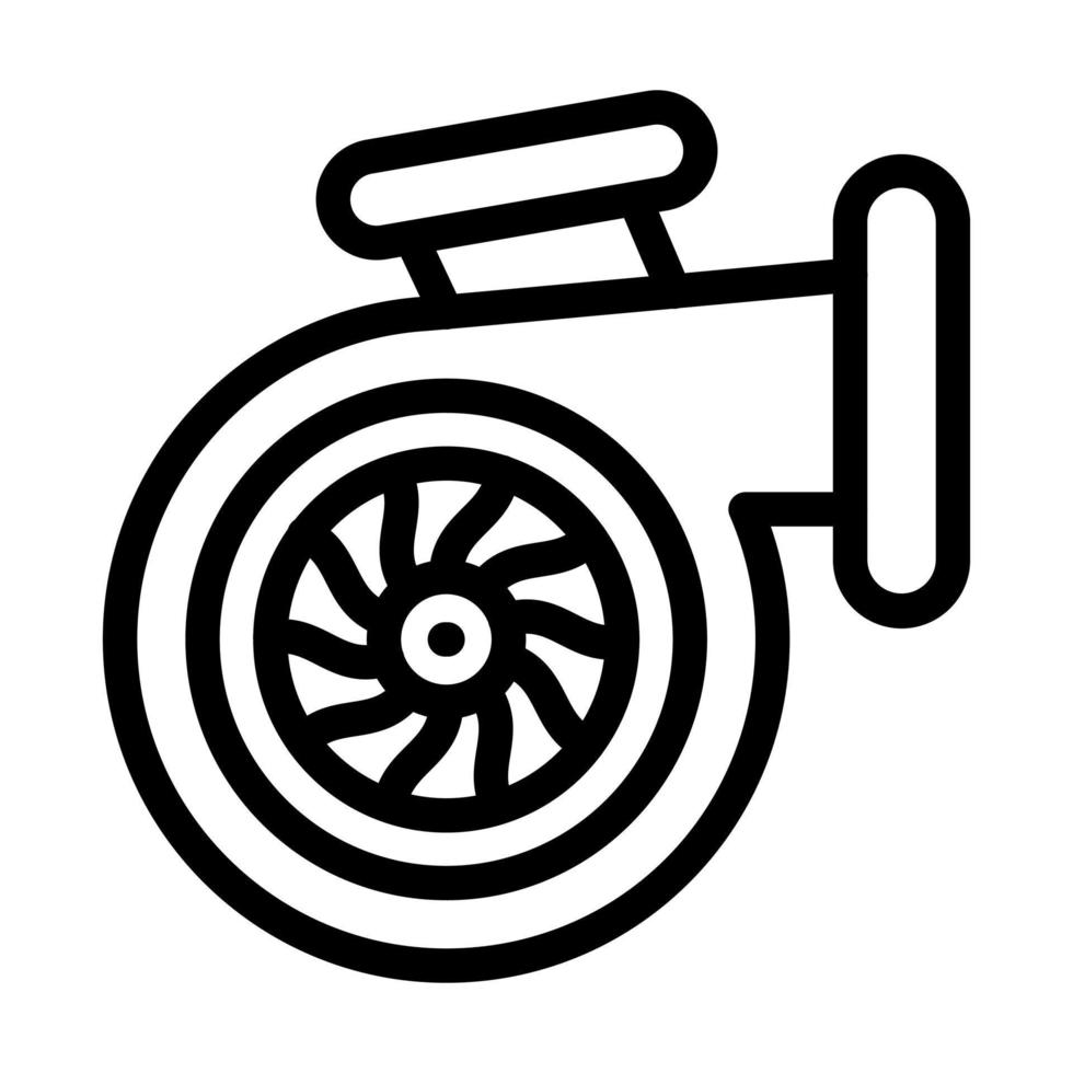diseño de icono turbo vector