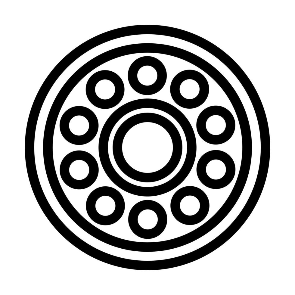 Ball Bearing Icon Design vector