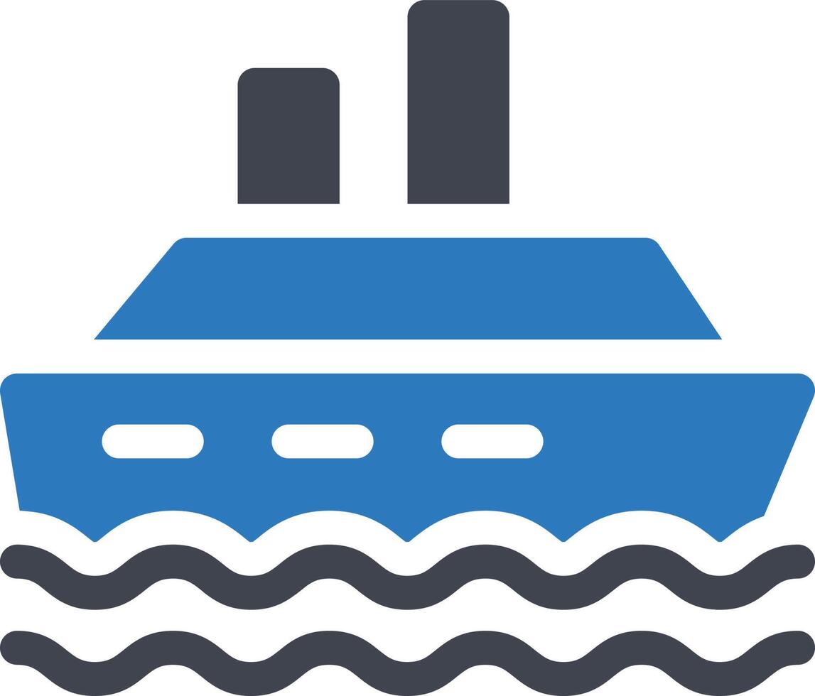 ilustración vectorial de crucero en un fondo. símbolos de calidad premium. iconos vectoriales para concepto y diseño gráfico. vector