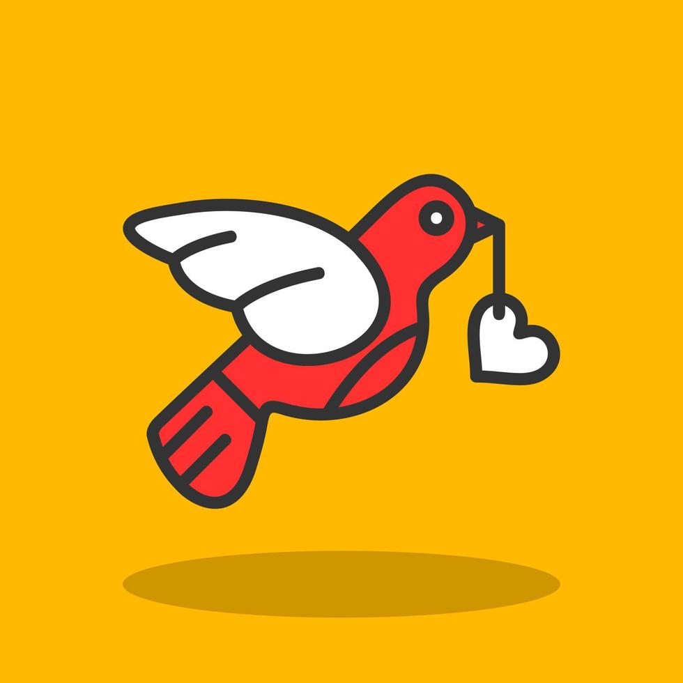 Love Bird Vector Icon Design