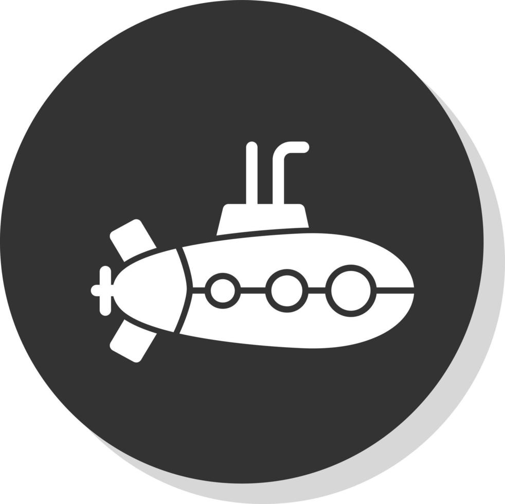 diseño de icono de vector submarino