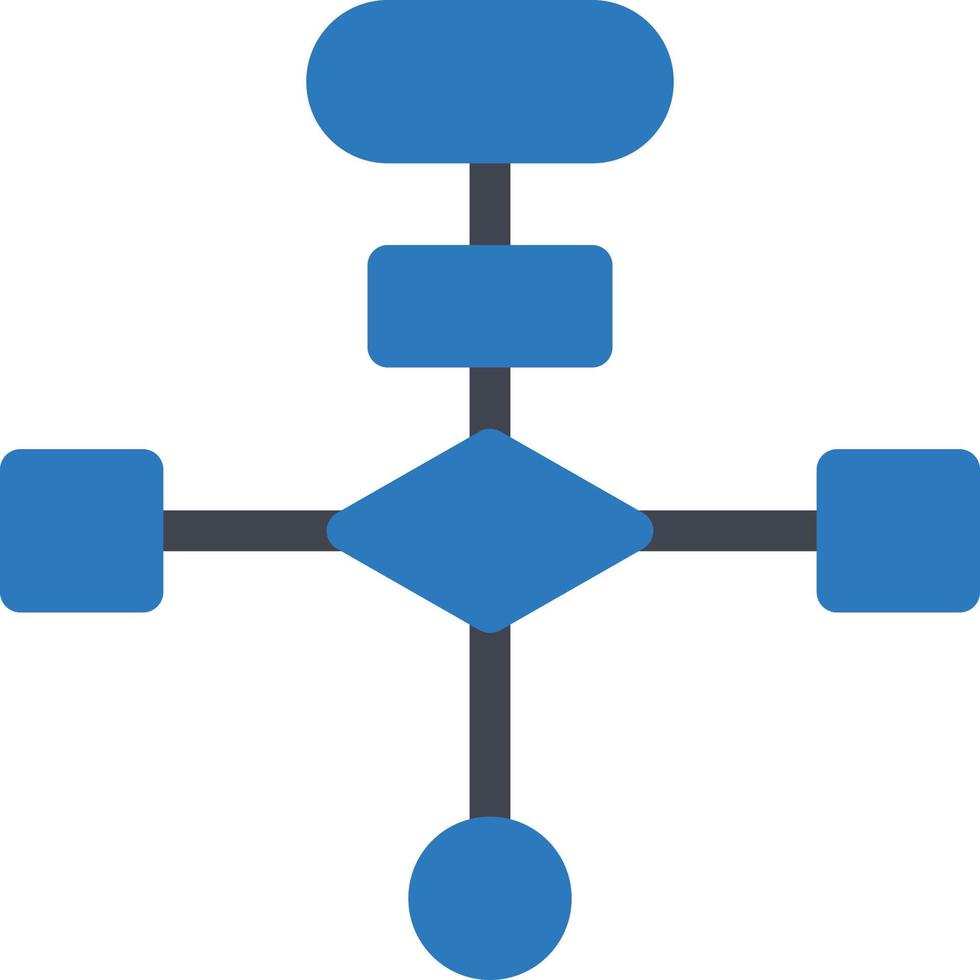 ilustración vectorial de diagrama de flujo en un fondo. símbolos de calidad premium. iconos vectoriales para concepto y diseño gráfico. vector