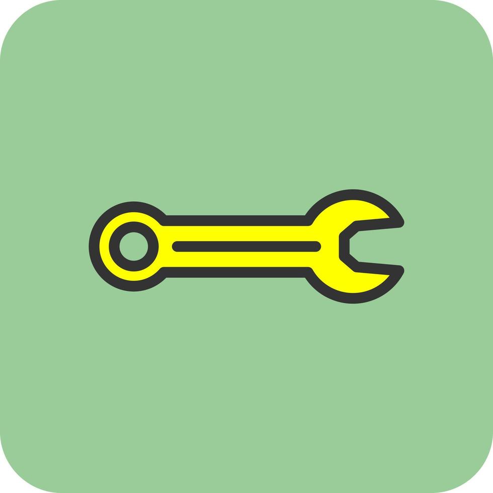 Spanner Vector Icon Design
