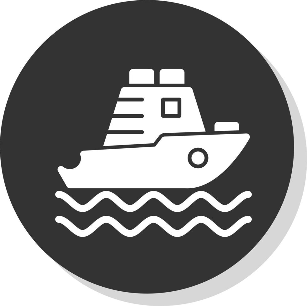 Yatch Vector Icon Design