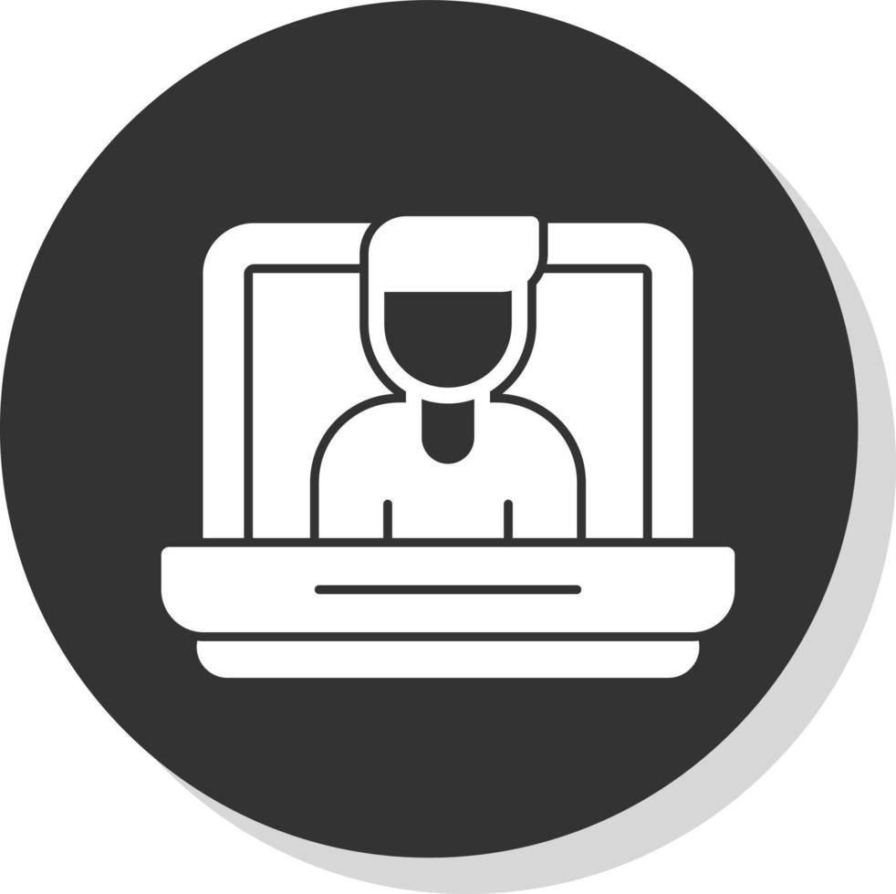 Video Conference Vector Icon Design