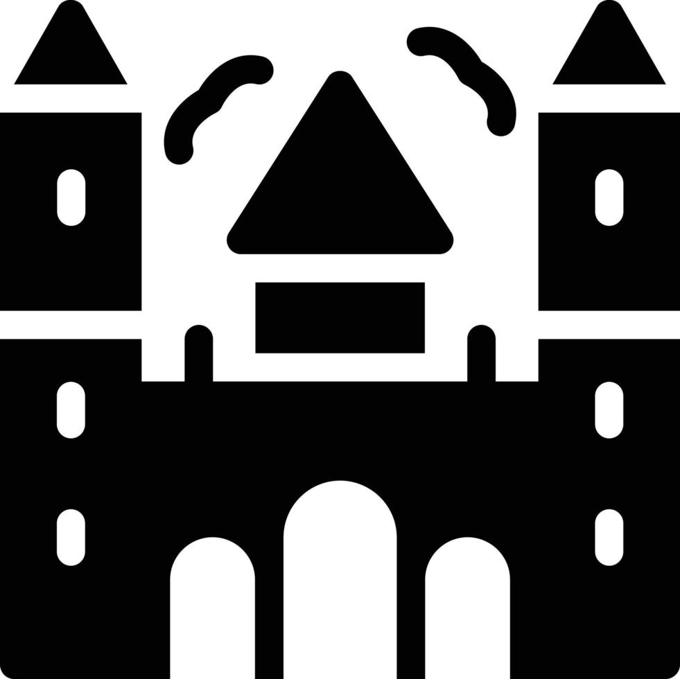 ilustración de vector de castillo en un fondo. símbolos de calidad premium. iconos vectoriales para concepto y diseño gráfico.