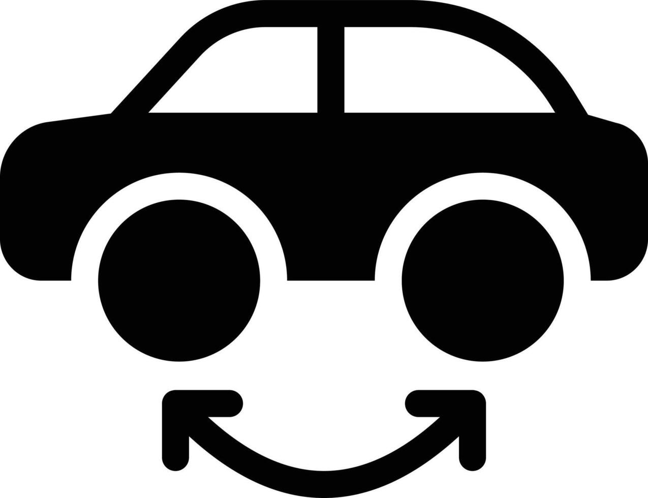 ilustración de vector de servicio de coche en un fondo. símbolos de calidad premium. iconos vectoriales para concepto y diseño gráfico.