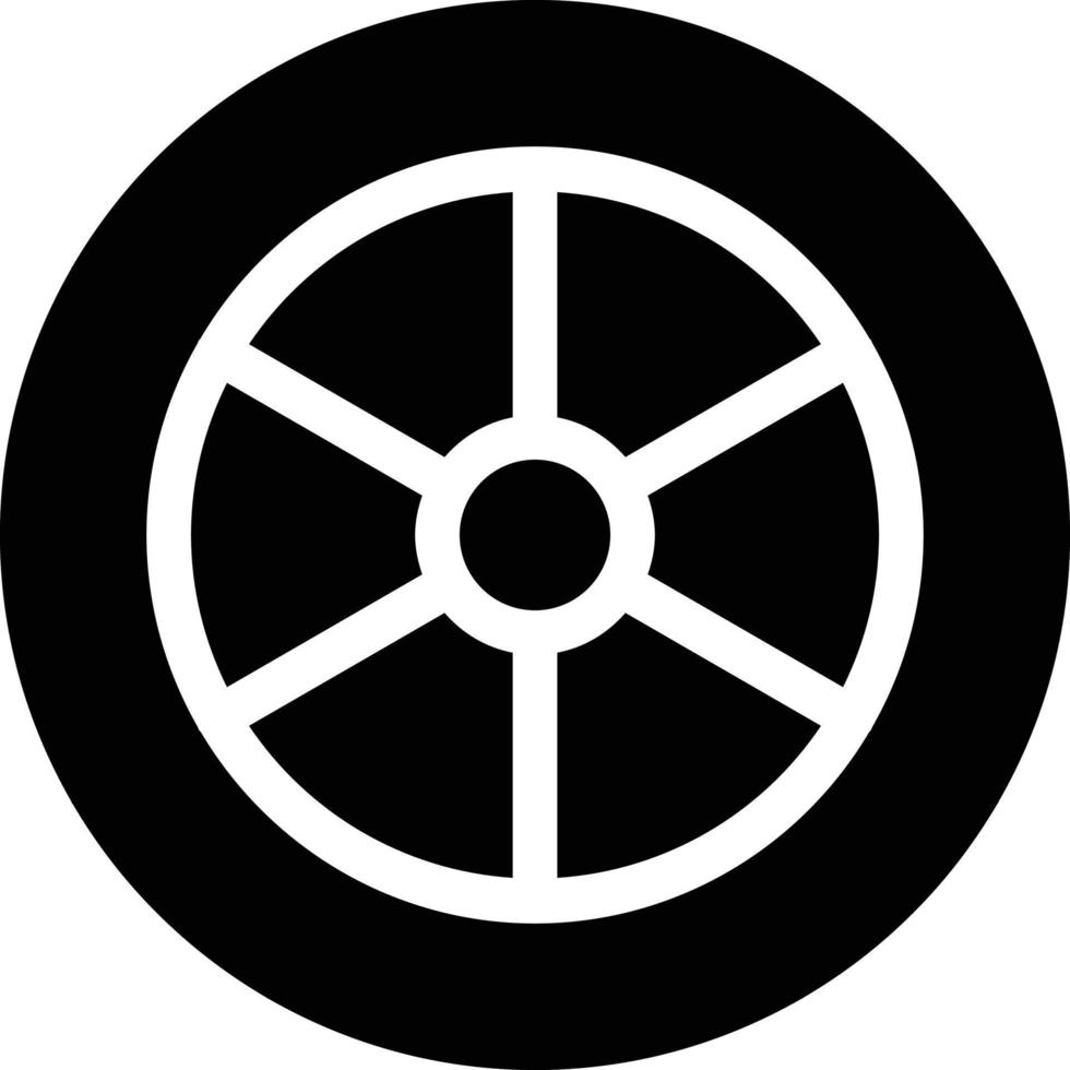 ilustración de vector de neumático en un fondo. símbolos de calidad premium. iconos vectoriales para concepto y diseño gráfico.