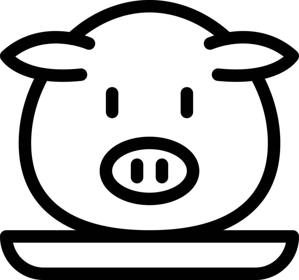pig vector illustration on a background.Premium quality symbols.vector icons for concept and graphic design.