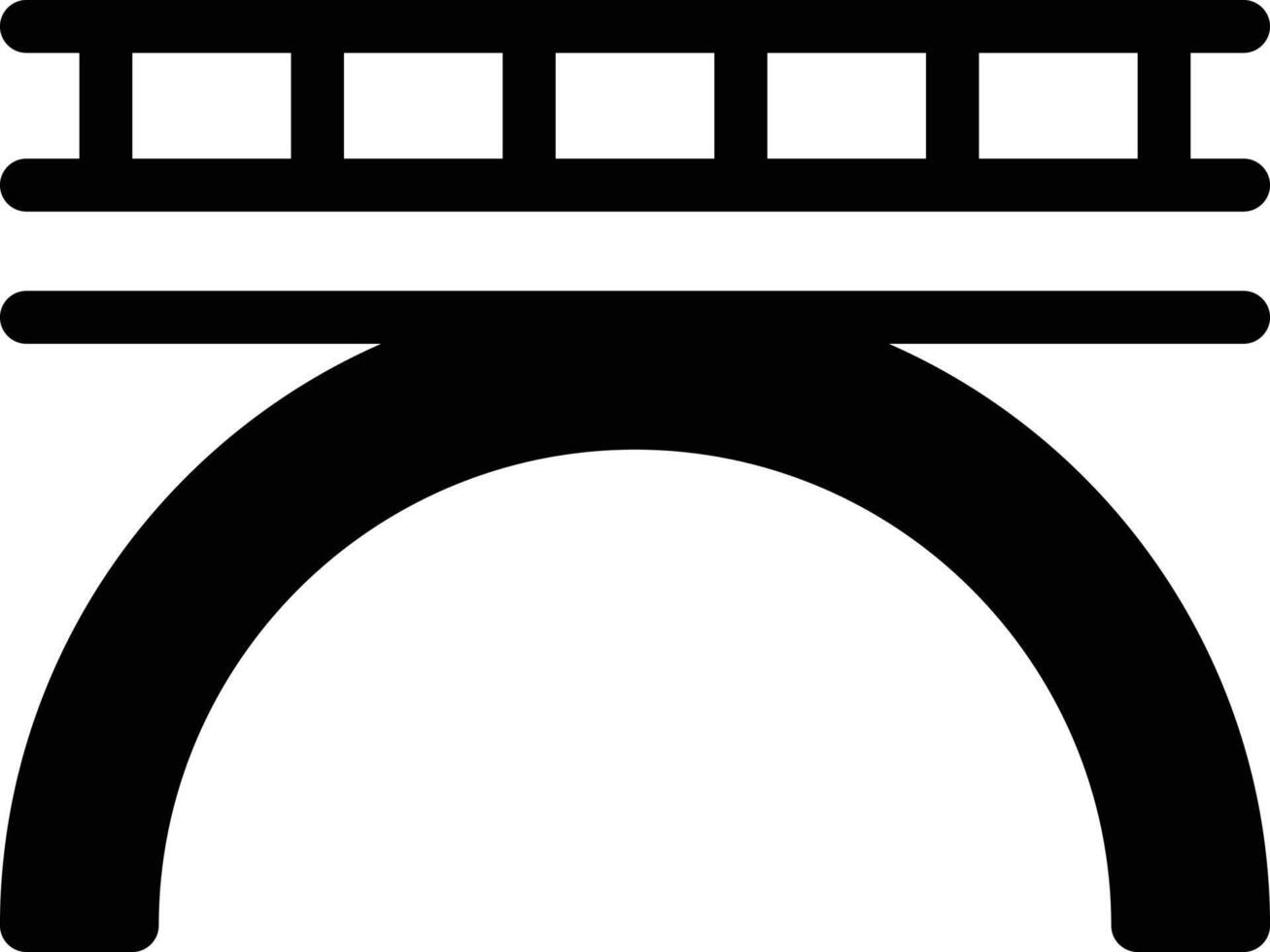 Ilustración de vector de puente sobre un fondo. Símbolos de calidad premium. Iconos vectoriales para concepto y diseño gráfico.