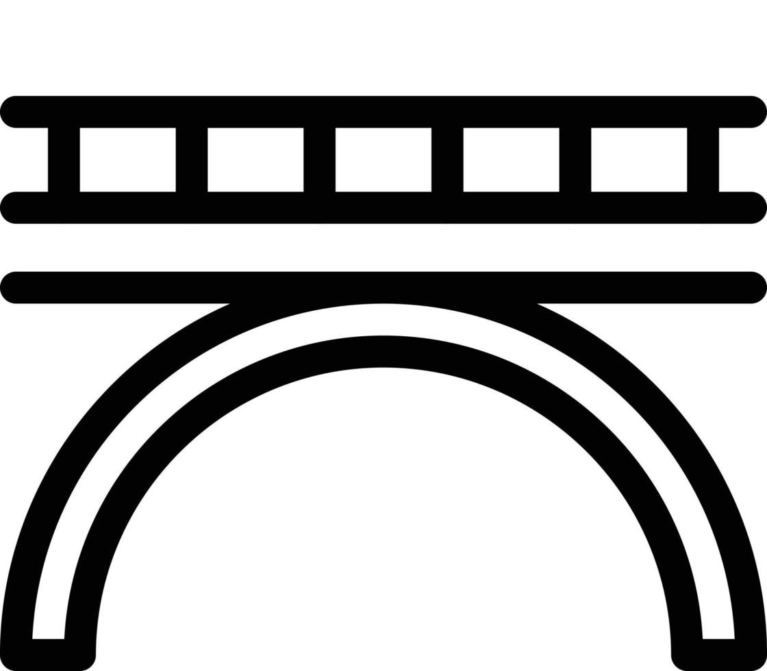 Ilustración de vector de puente sobre un fondo. Símbolos de calidad premium. Iconos vectoriales para concepto y diseño gráfico.
