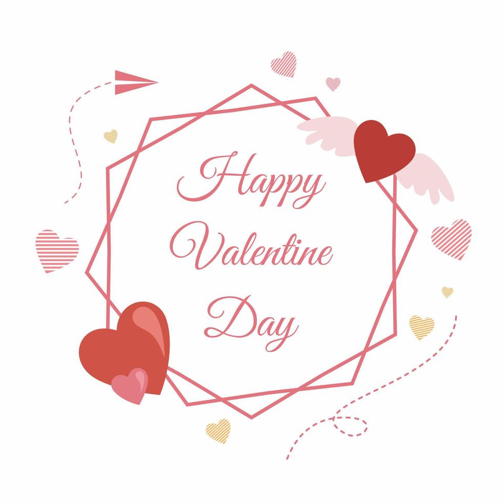 happy valentines day vector