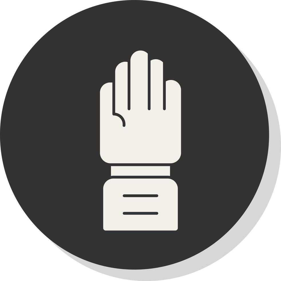 Raise Hand Vector Icon Design