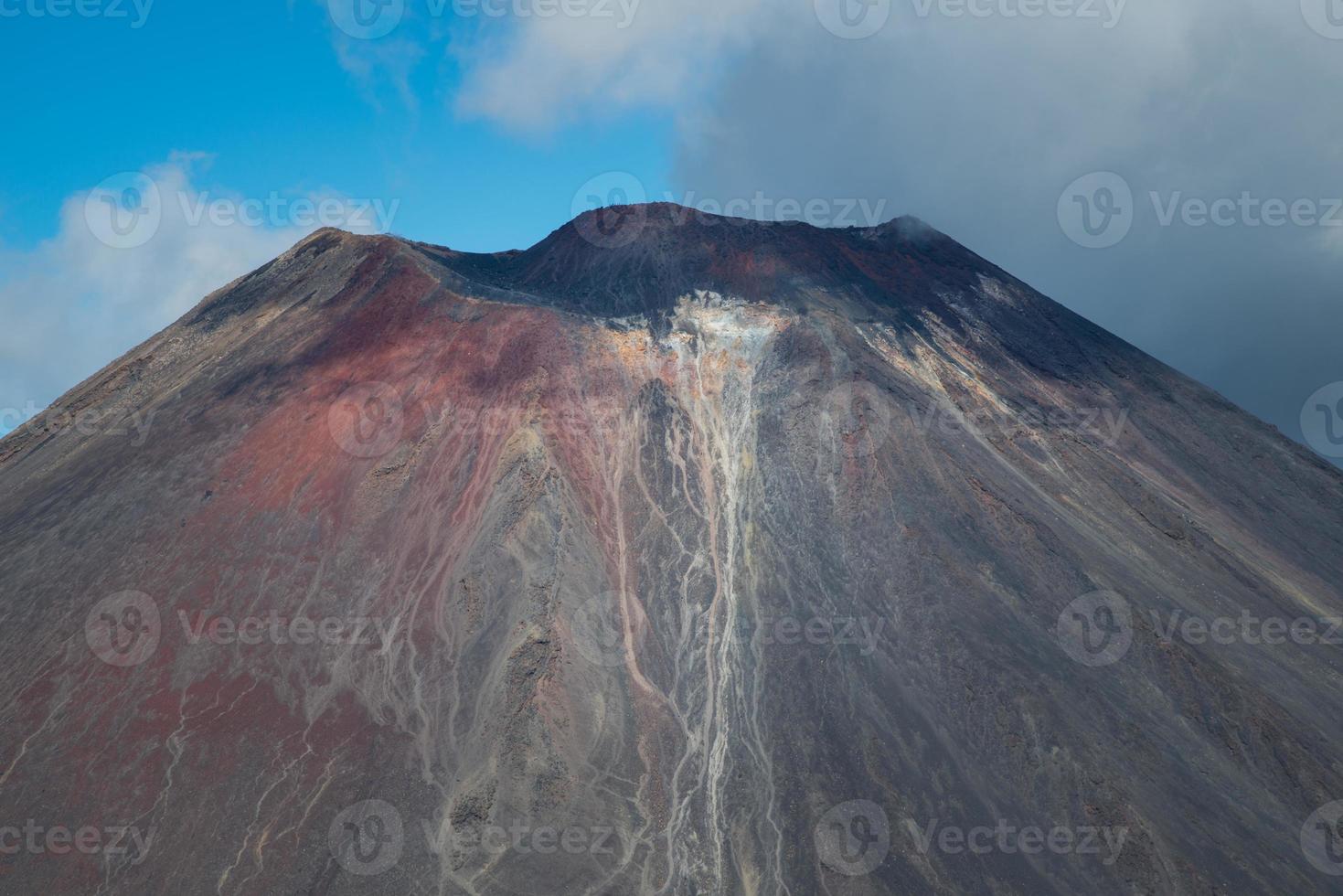 el volcánico cráter de mt.ngauruhoe o mt.doom de tongariro nacional parque, mundo patrimonio sitios de nuevo zelanda foto