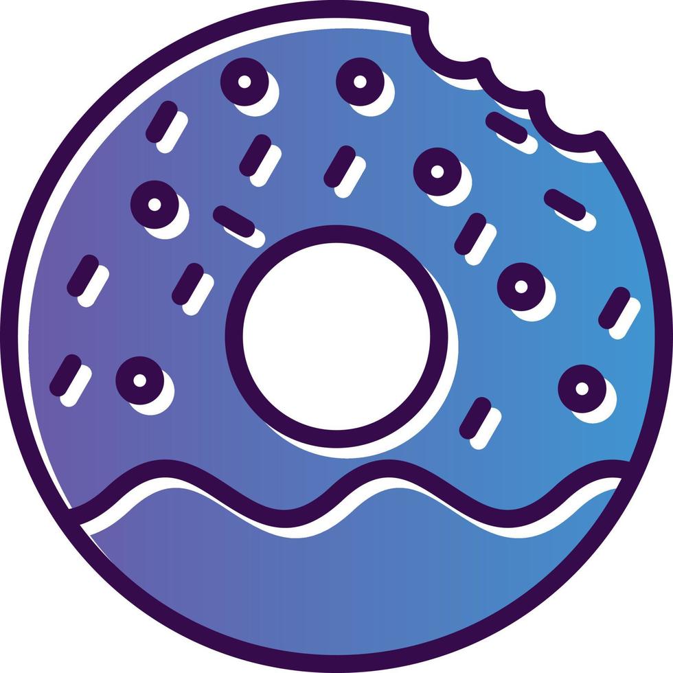 diseño de icono de vector de donut