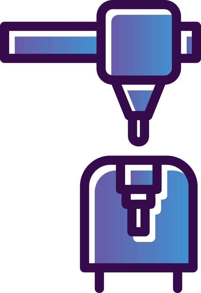 3d Printer Vector Icon Design