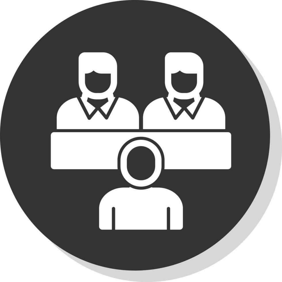 Job Interview Vector Icon Design