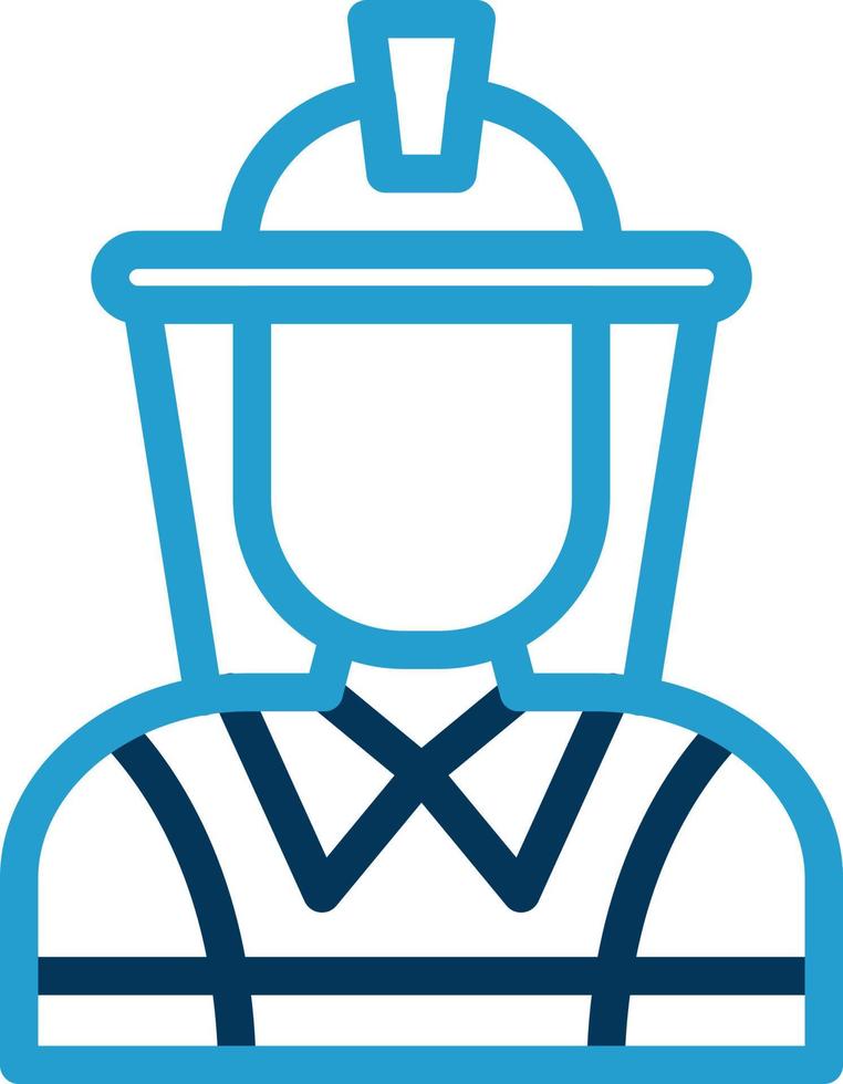 Firefighter Vector Icon Design
