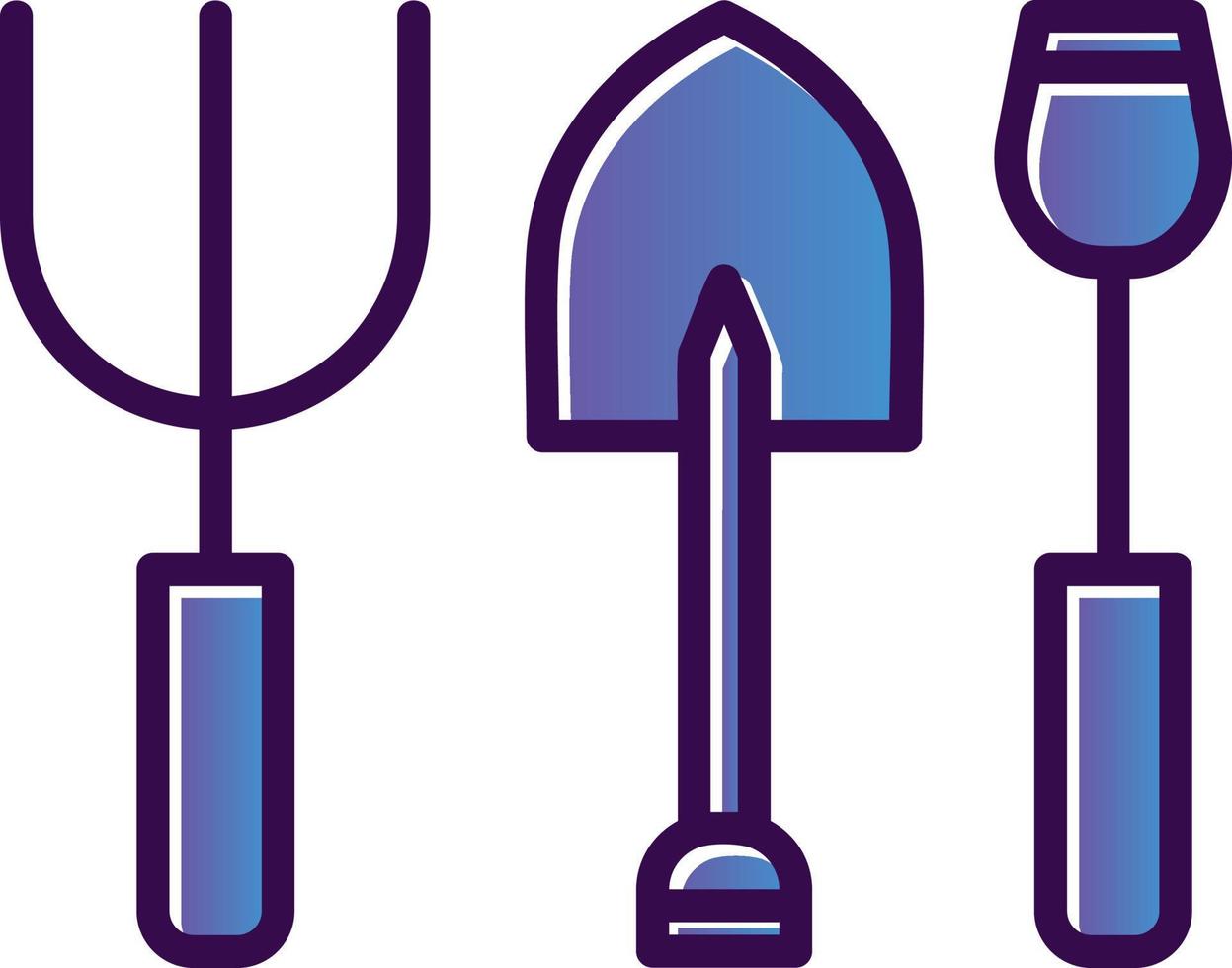 Gardening Tools Vector Icon Design