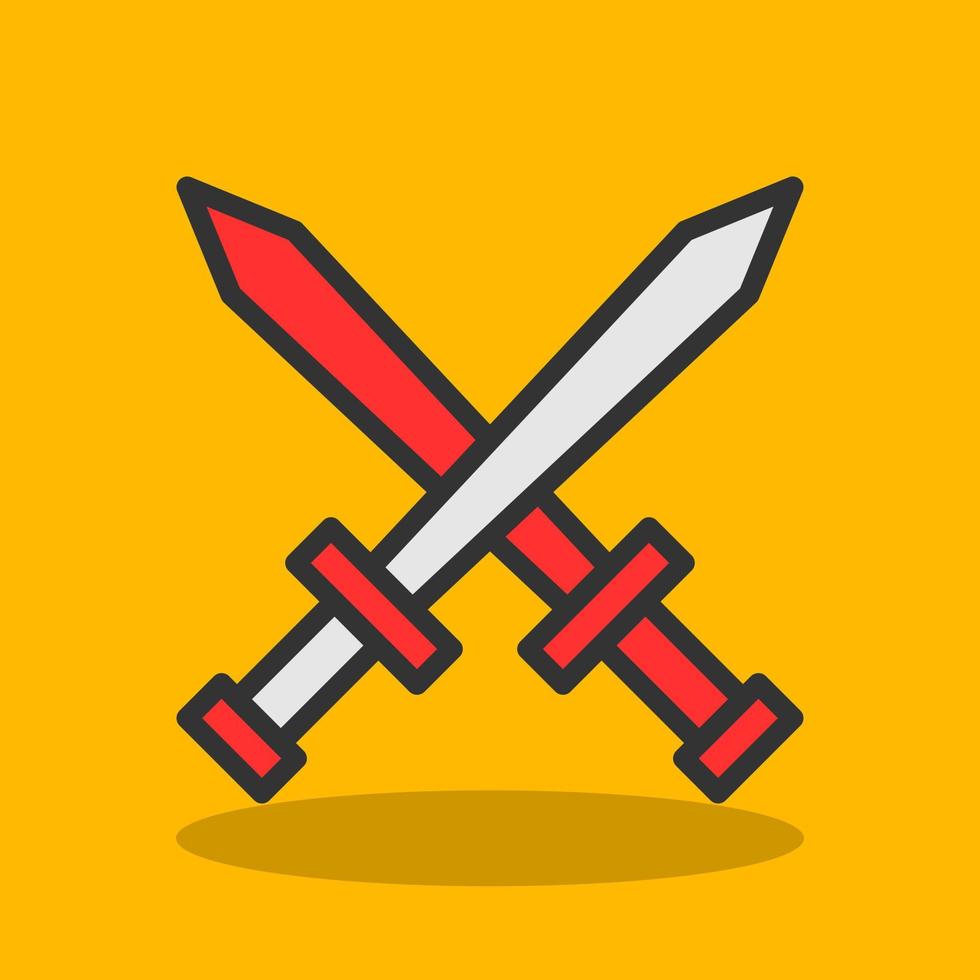 Swords Vector Icon Design