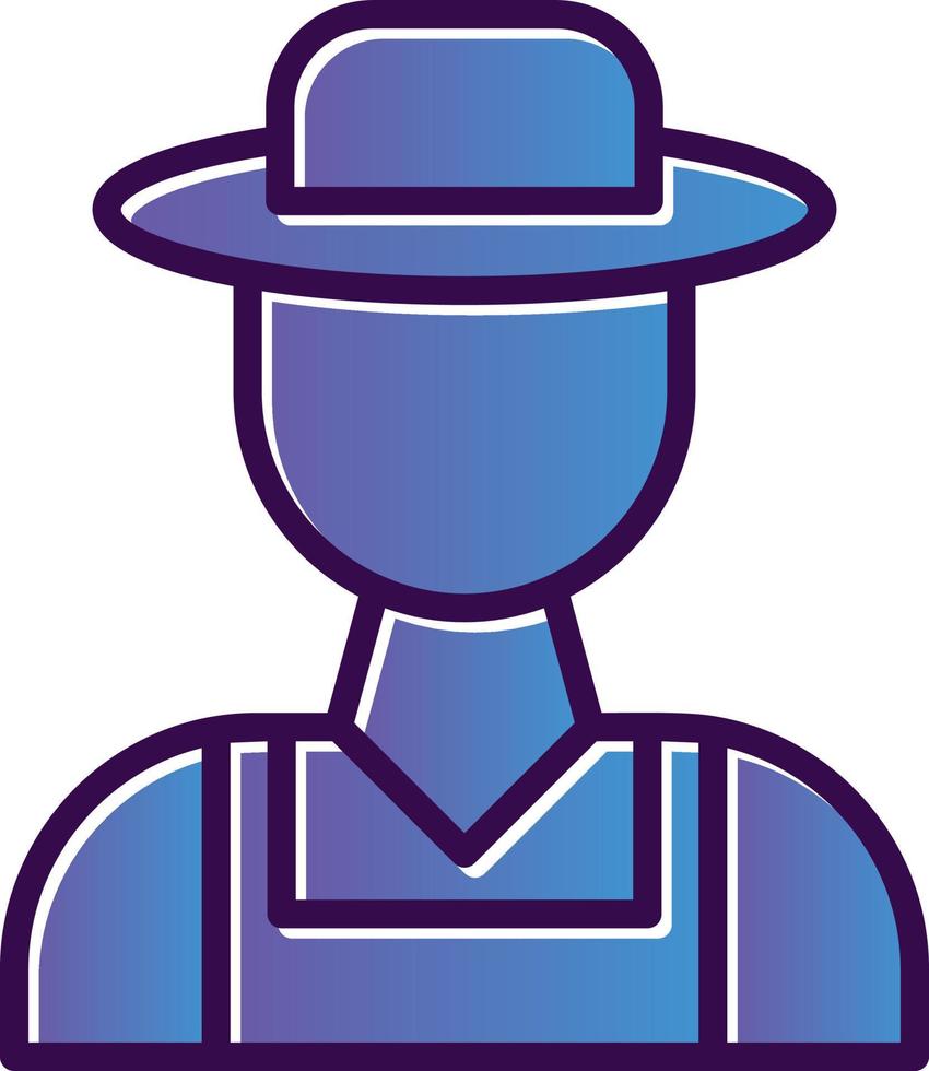 Farmer Vector Icon Design