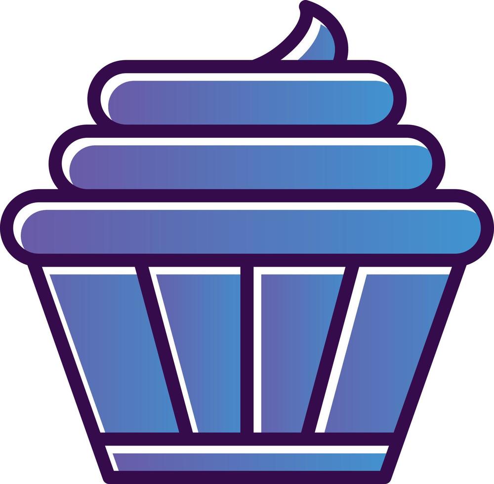 diseño de icono de vector de cupcakes