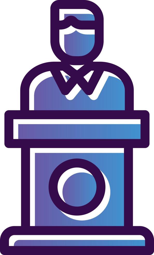 Politician Vector Icon Design