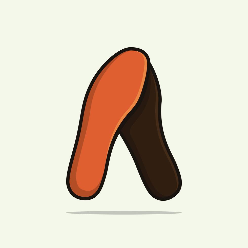 Comfortable shoes arch support insoles vector illustration.