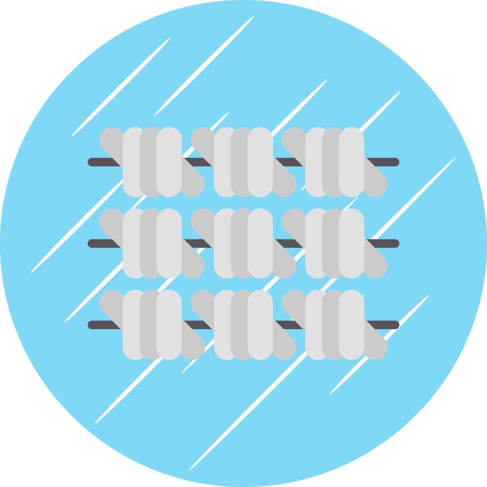 Barbed Wire Vector Icon Design