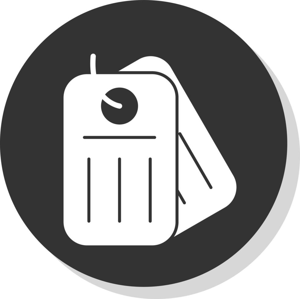 Dog Tag Vector Icon