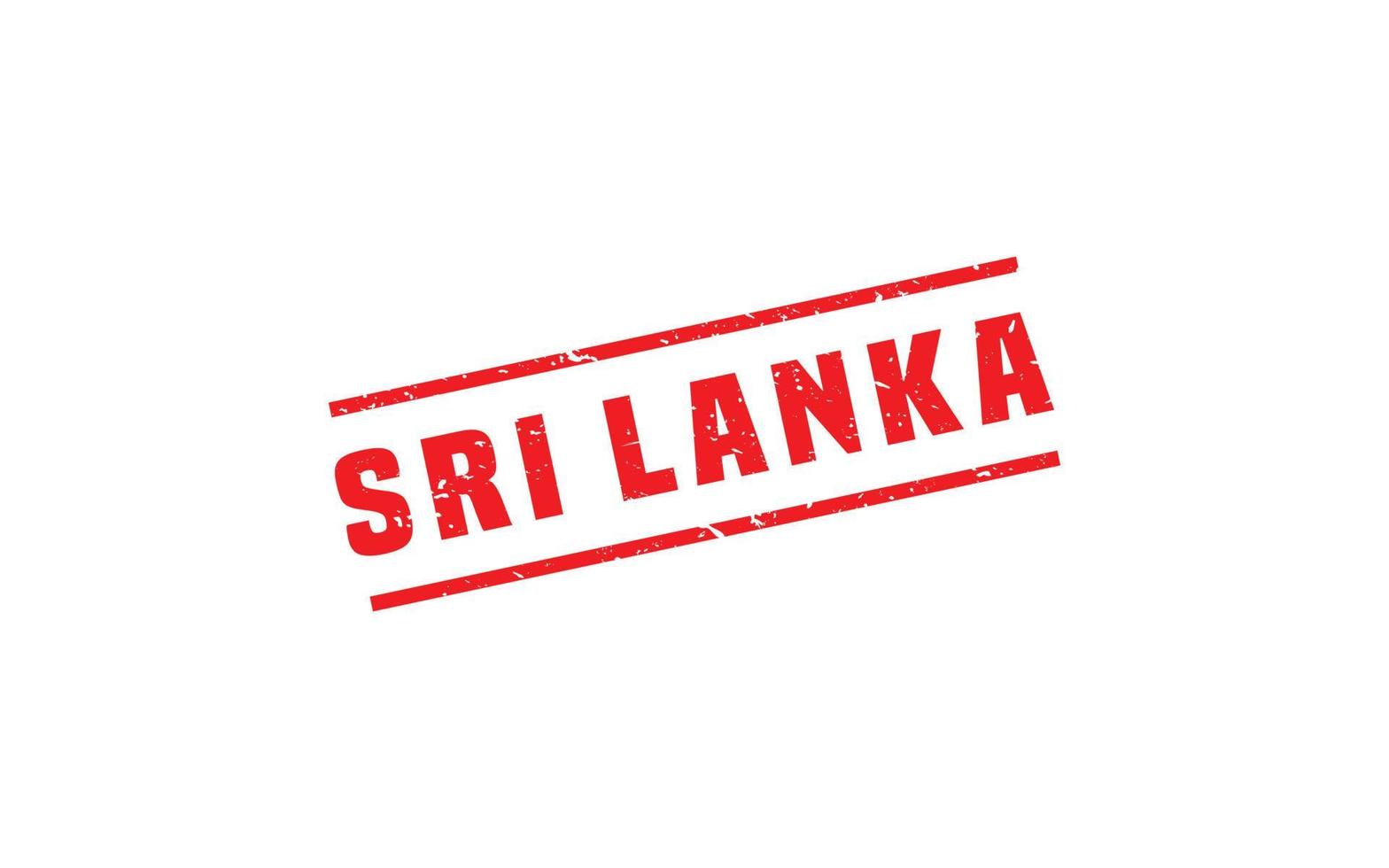 SRI LANKA stamp rubber with grunge style on white background vector
