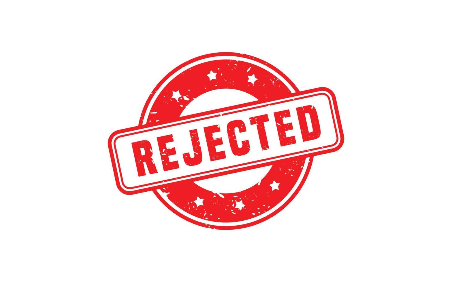 REJECTED stamp rubber with grunge style on white background. vector