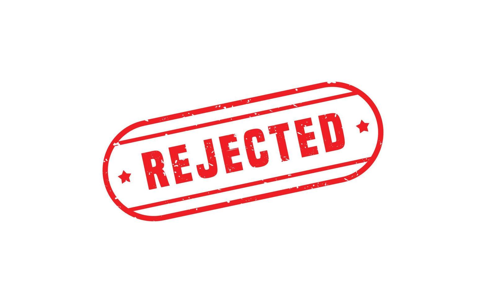REJECTED stamp rubber with grunge style on white background. vector