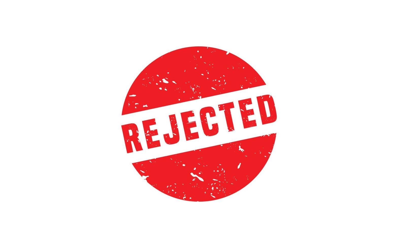 REJECTED stamp rubber with grunge style on white background. vector