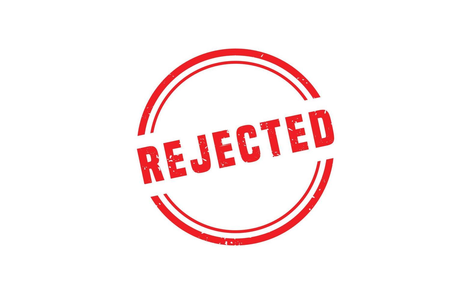 REJECTED stamp rubber with grunge style on white background. vector