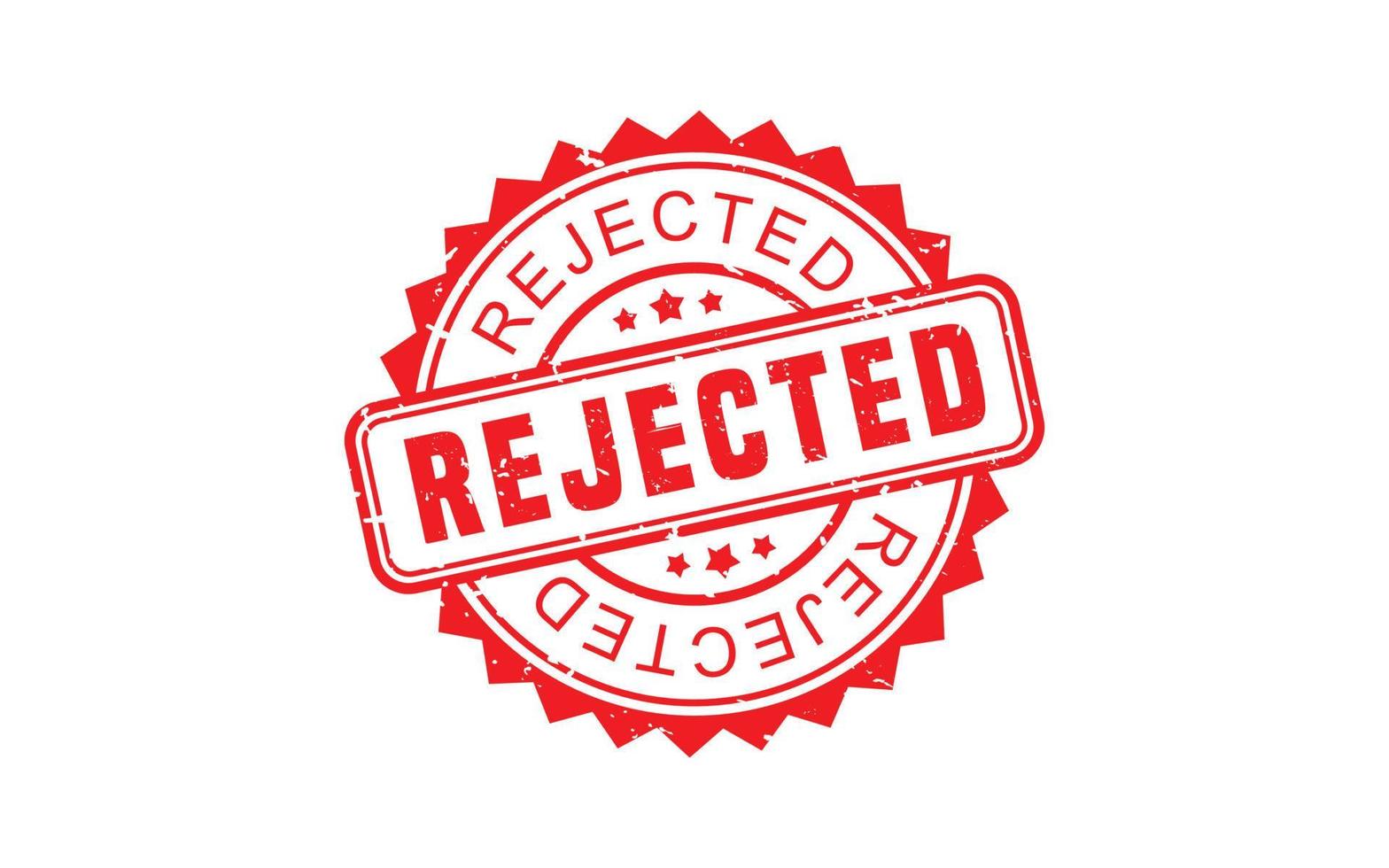 REJECTED stamp rubber with grunge style on white background. vector