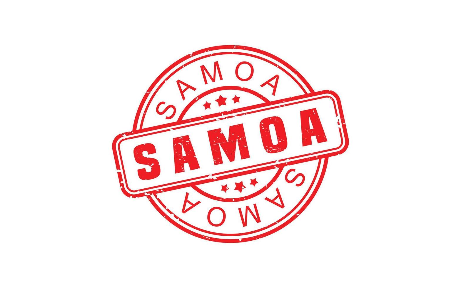SAMOA stamp rubber with grunge style on white background vector