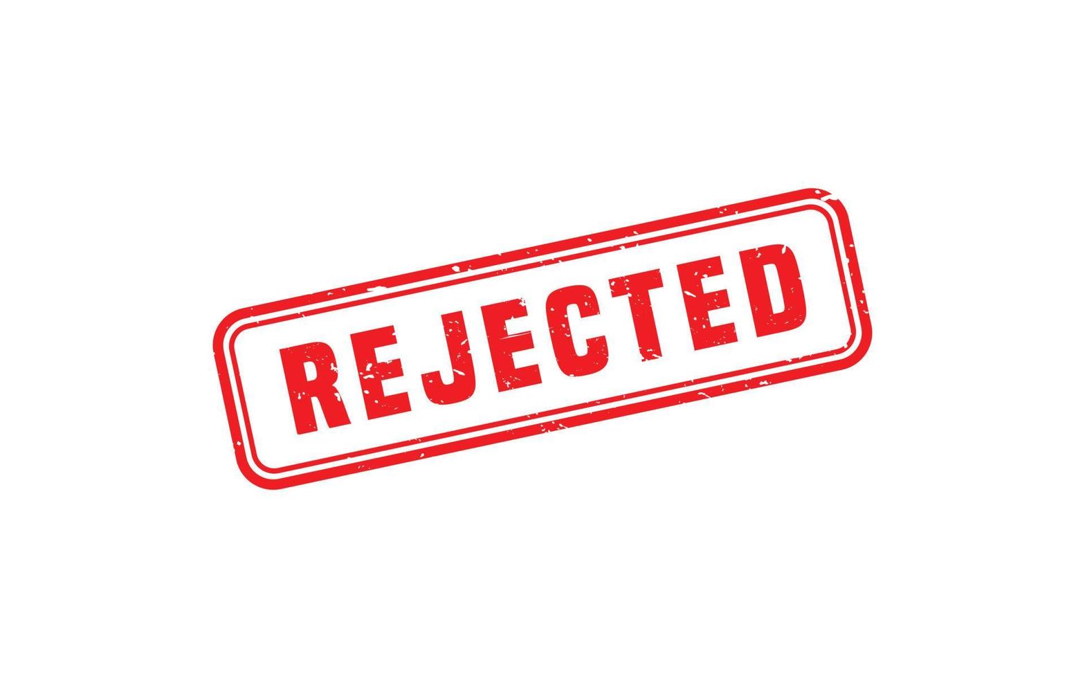 REJECTED stamp rubber with grunge style on white background. vector