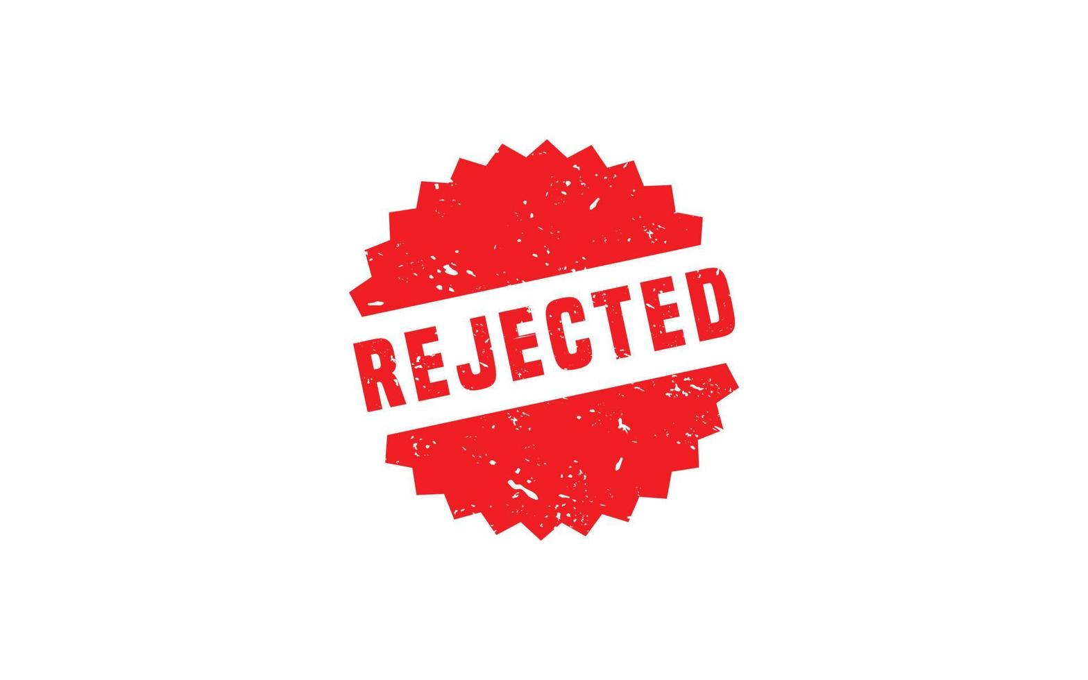 REJECTED stamp rubber with grunge style on white background. vector